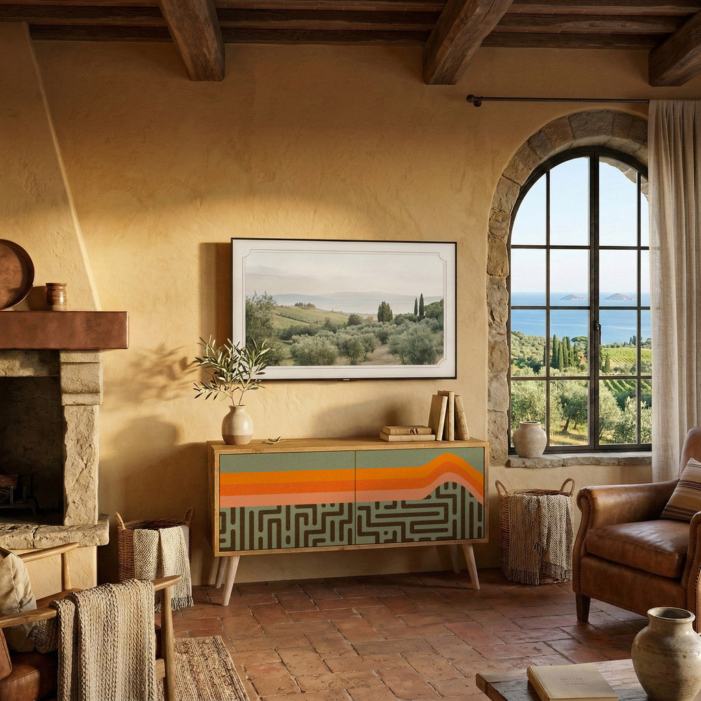 SIMPLE SOLUTIONS Kompaktes 2-türiges TV-Lowboard