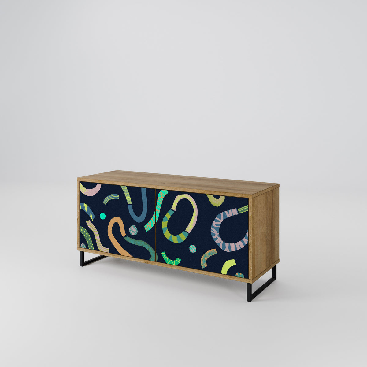 CONTRAST DANCE Compact 2-Door TV Cabinet