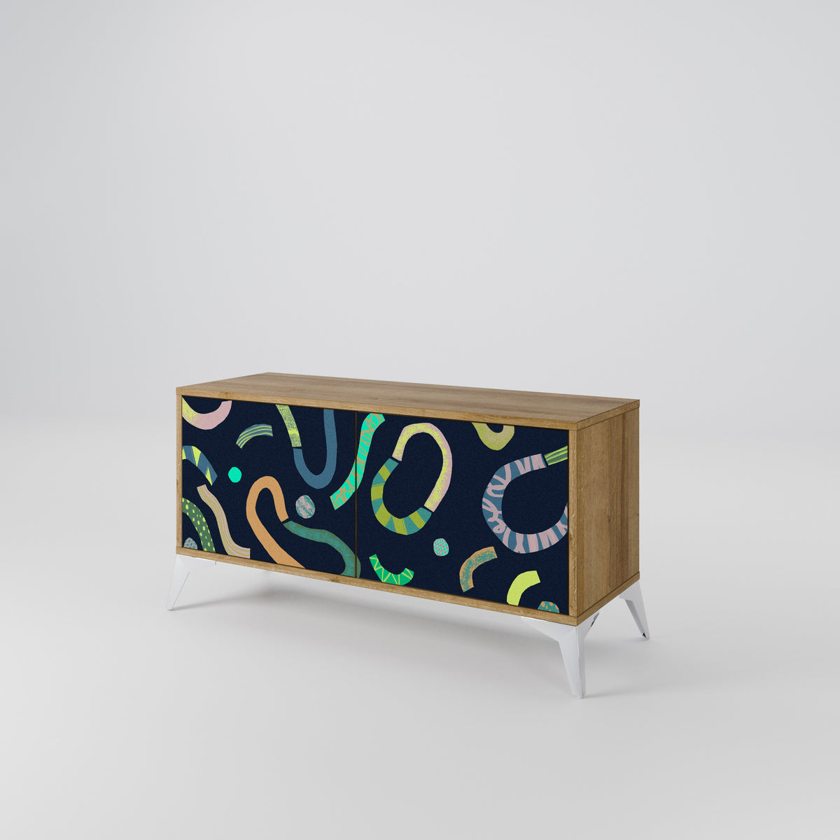 CONTRAST DANCE Compact 2-Door TV Cabinet