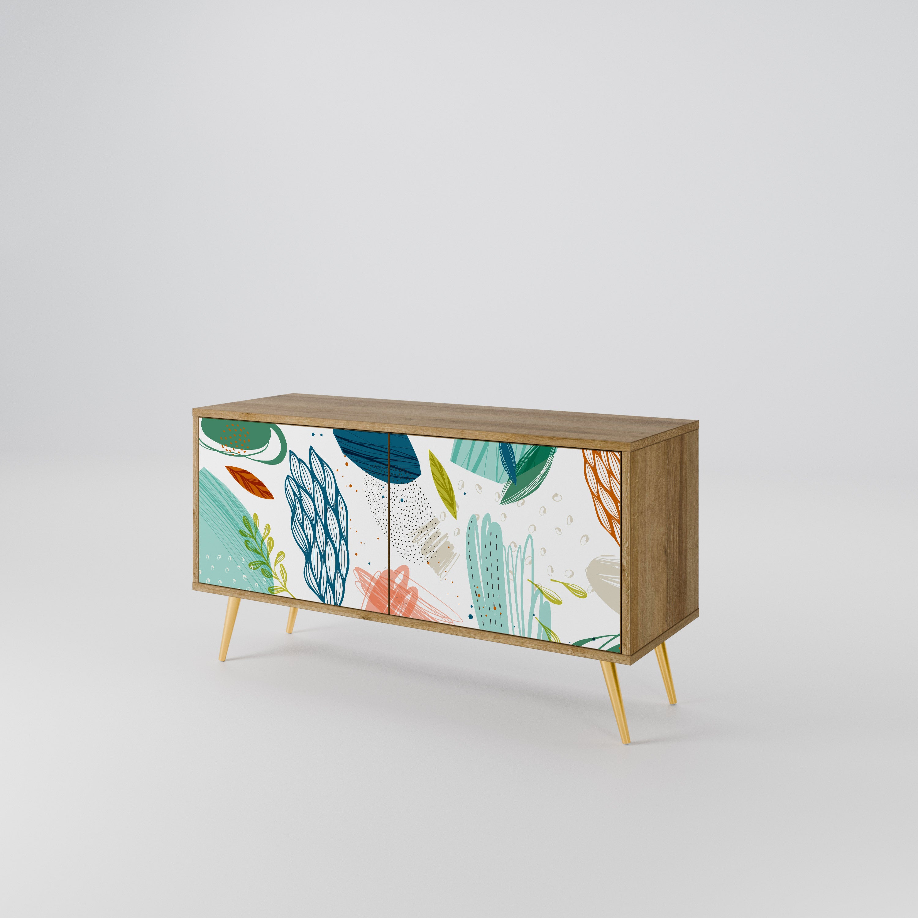 BOTANICAL HURRICANE Kompaktes 2-türiges TV-Lowboard