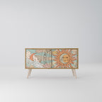 MYSTICAL STRUCTURE Kompaktes 2-türiges TV-Lowboard