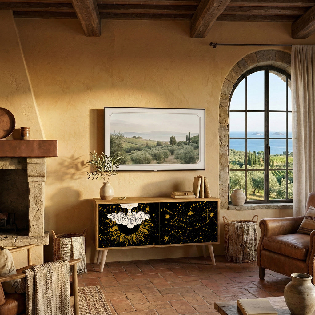 STELLAR CONSTELLATIONS Kompaktes 2-türiges TV-Lowboard