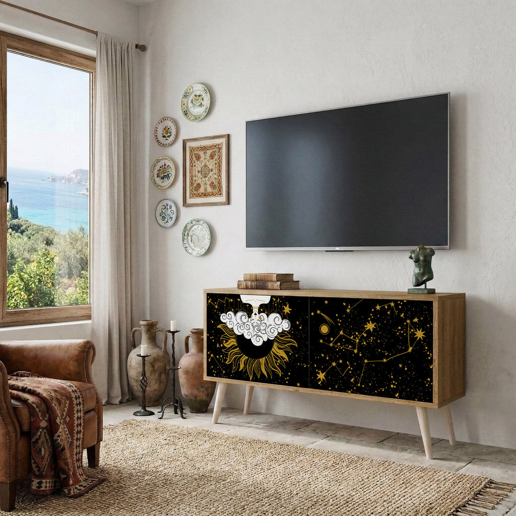 STELLAR CONSTELLATIONS Kompaktes 2-türiges TV-Lowboard