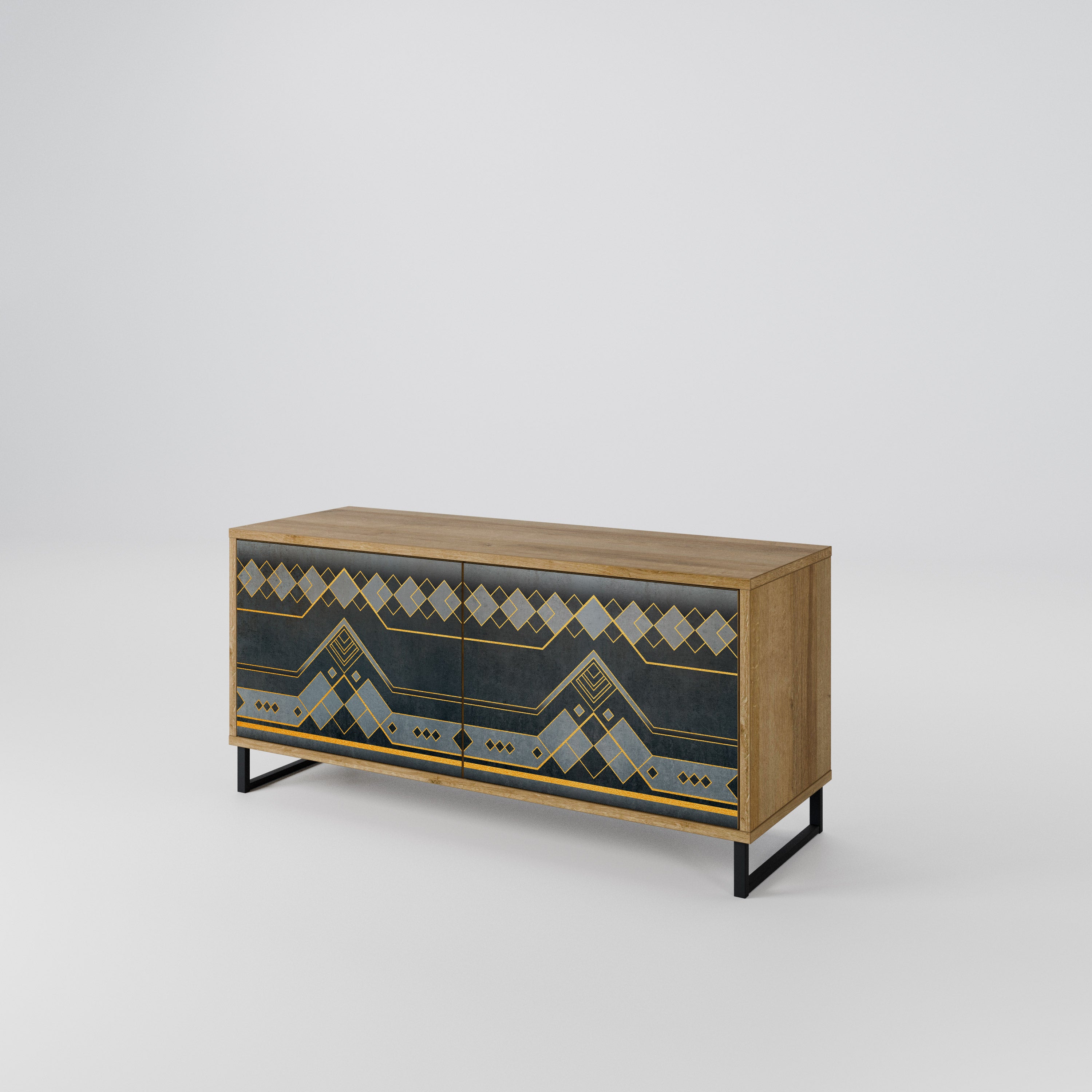 ROYAL ORDINARINESS Kompaktes 2-türiges TV-Lowboard