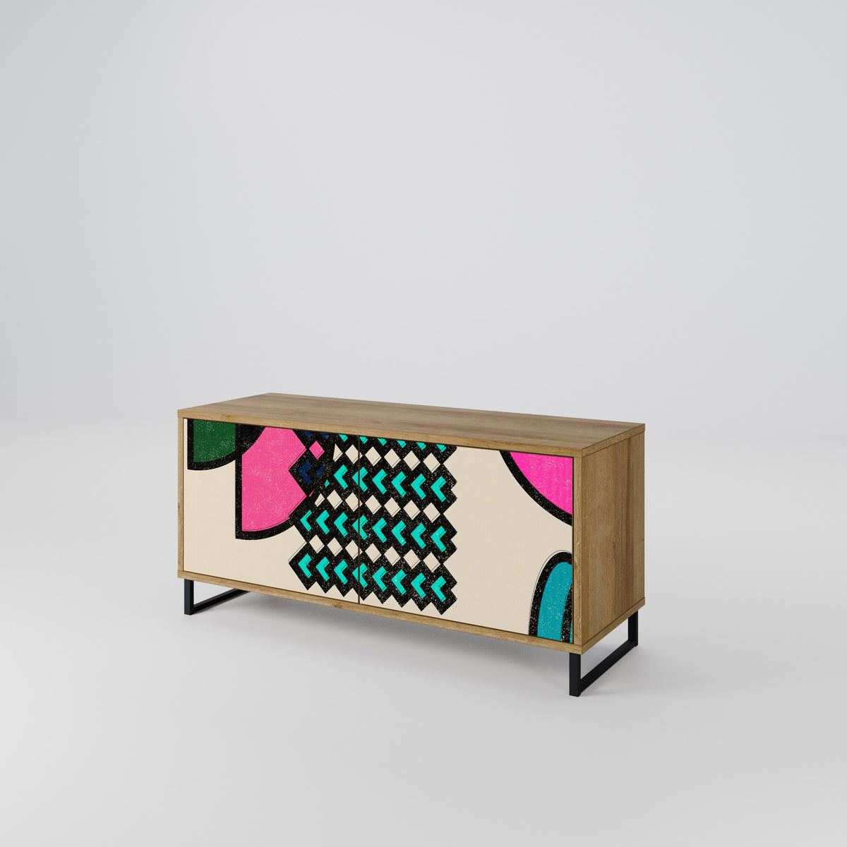 GEOMETRIC RHAPSODY Kompaktes 2-türiges TV-Lowboard