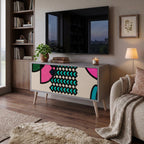 GEOMETRIC RHAPSODY Compact 2-Door TV Cabinet