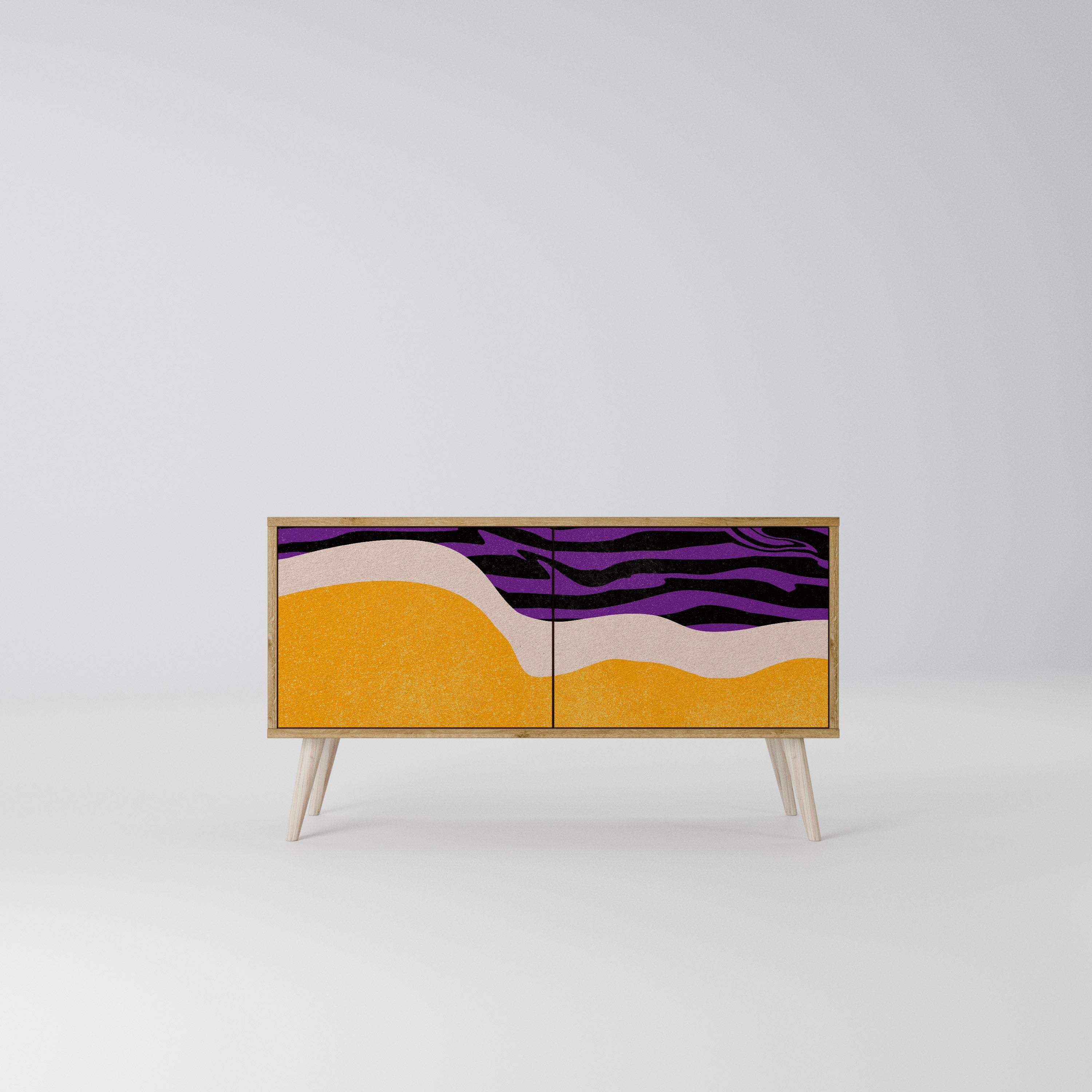 INDEPENDENT BORDER Compact 2-Door TV Cabinet