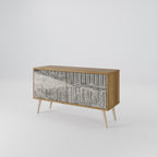 GRAIN LINES Kompaktes 2-türiges TV-Lowboard