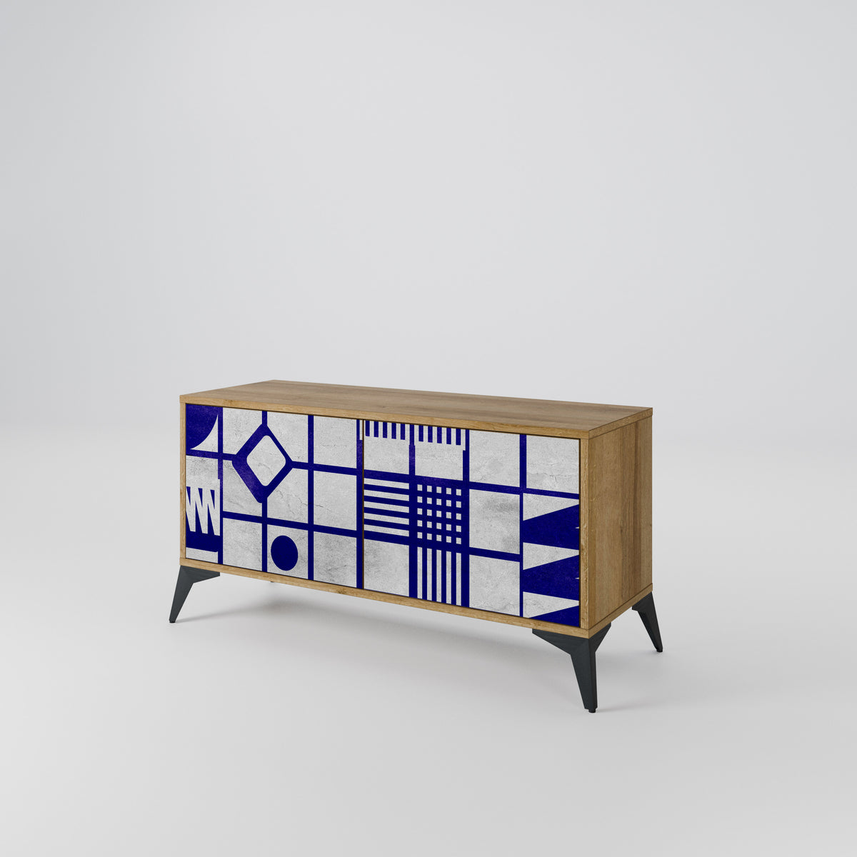 THE RIGHT PLACES Compact 2-Door TV Cabinet