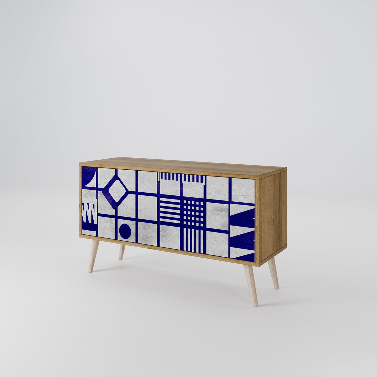 THE RIGHT PLACES Compact 2-Door TV Cabinet