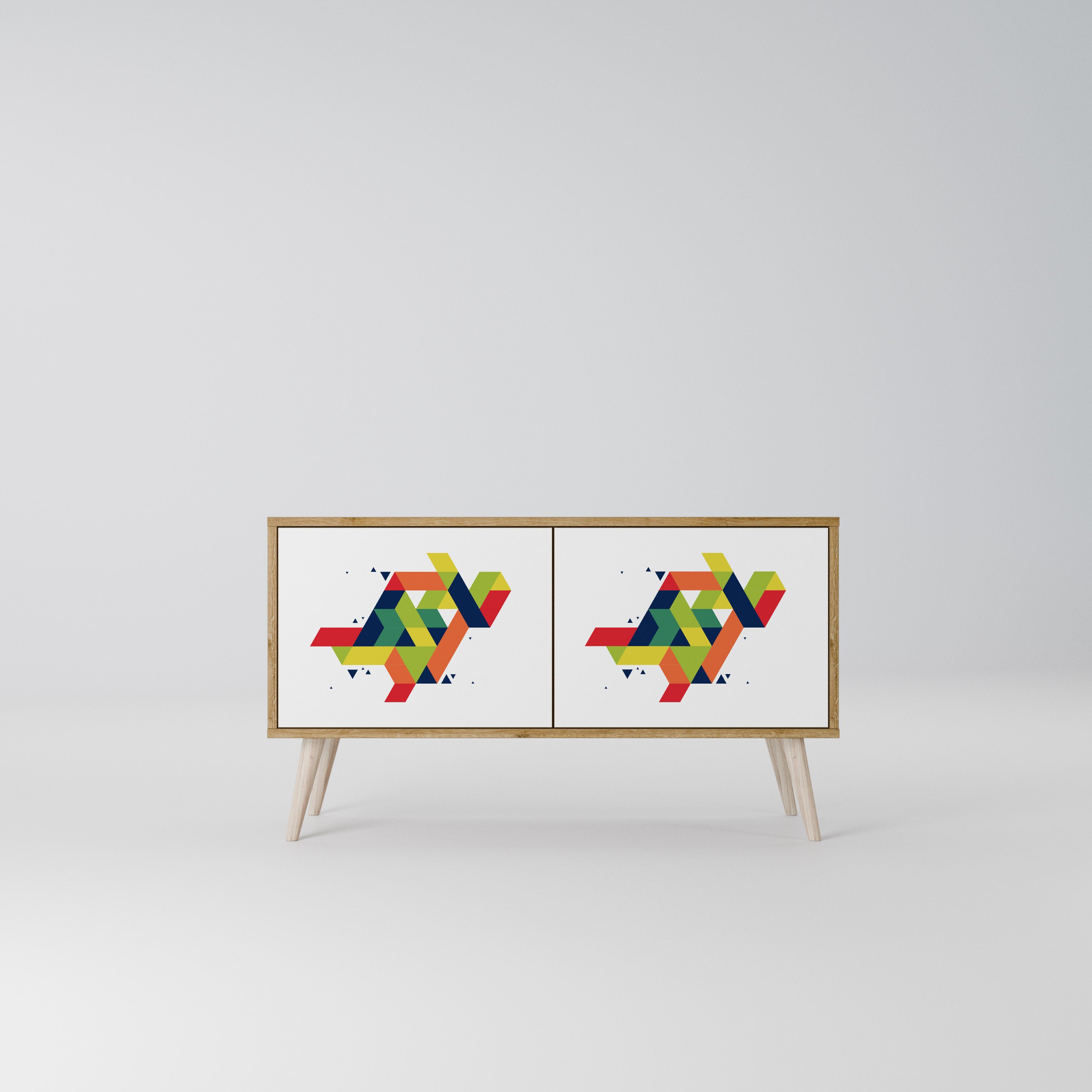 FUTURE SIGN Compact 2-Door TV Cabinet