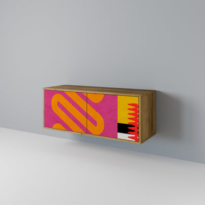 VIVID ART Kompaktes 2-türiges TV-Lowboard