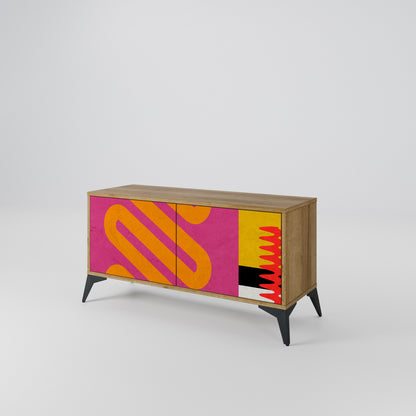 VIVID ART Kompaktes 2-türiges TV-Lowboard