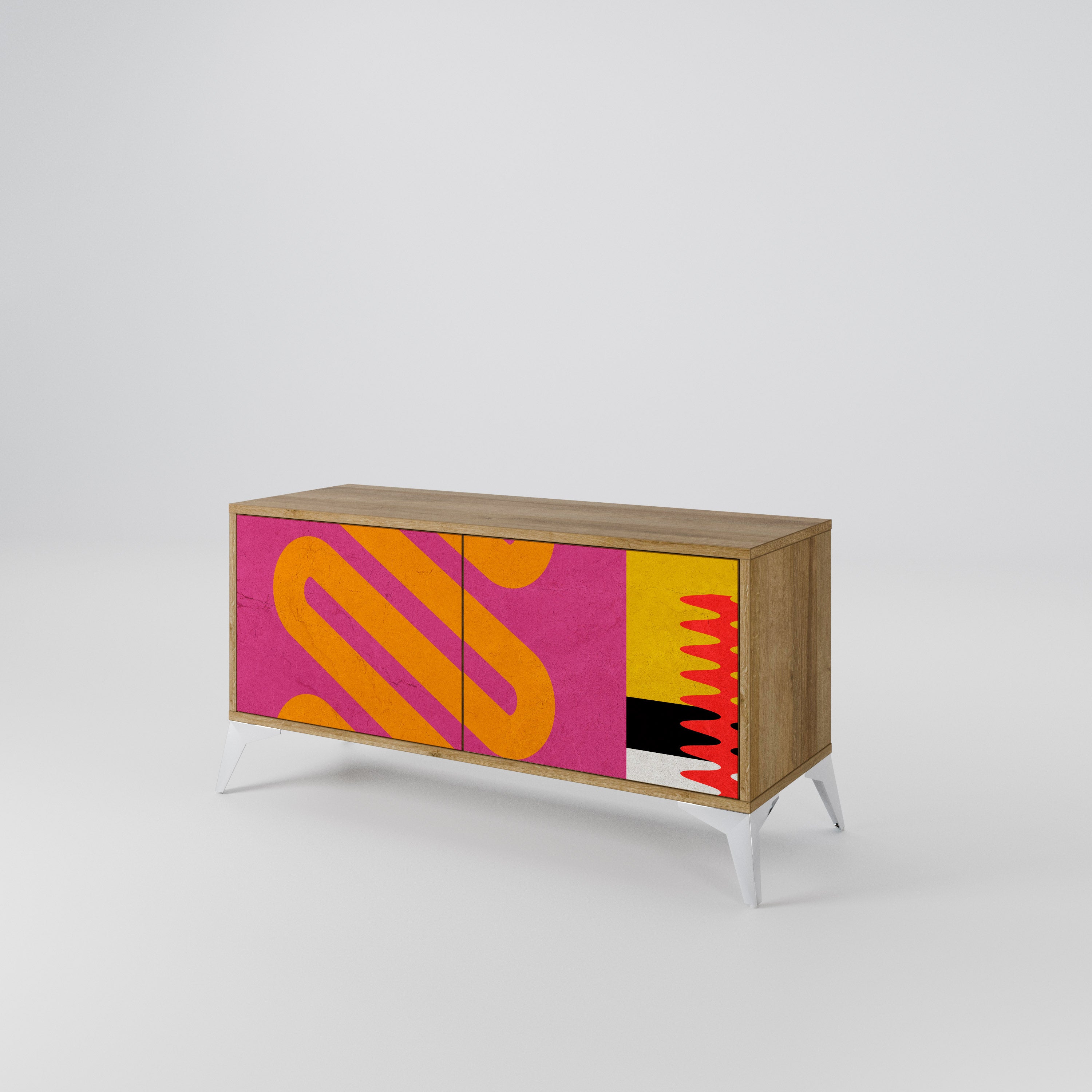 VIVID ART Compact 2-Door TV Cabinet