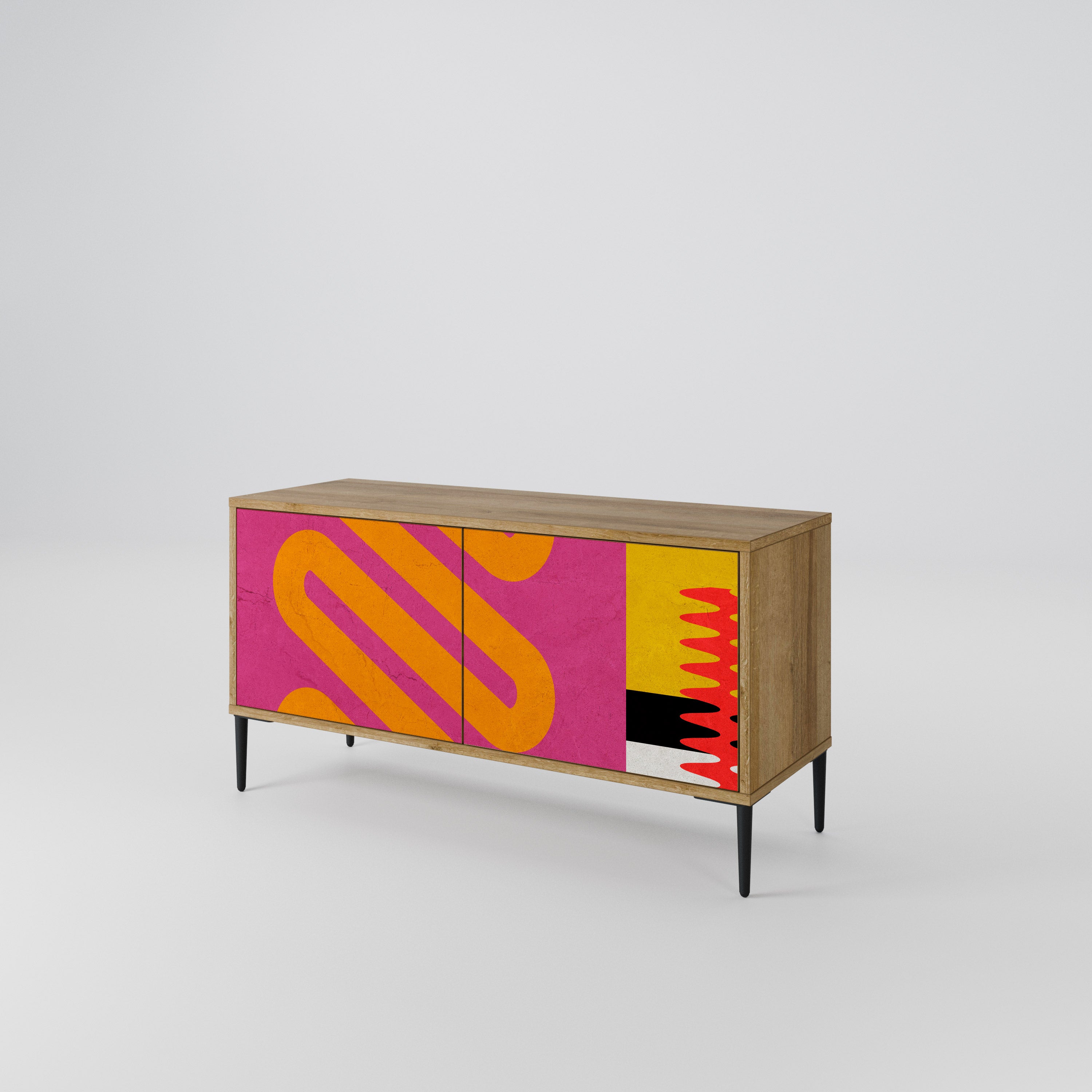 VIVID ART Compact 2-Door TV Cabinet