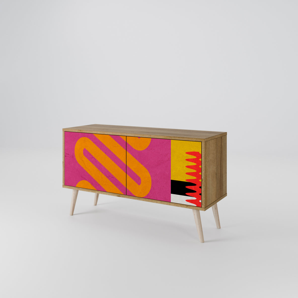 VIVID ART Kompaktes 2-türiges TV-Lowboard