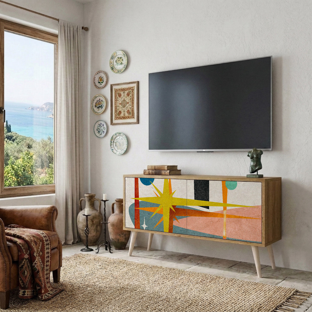INTERSTELLAR VIBES Compact 2-Door TV Cabinet
