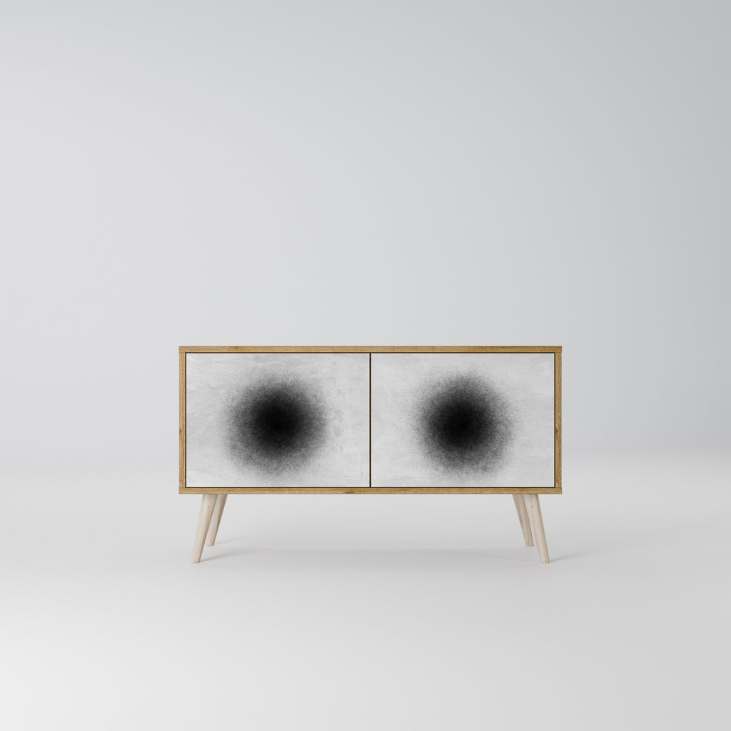 BLACK HOLE Kompaktes 2-türiges TV-Lowboard