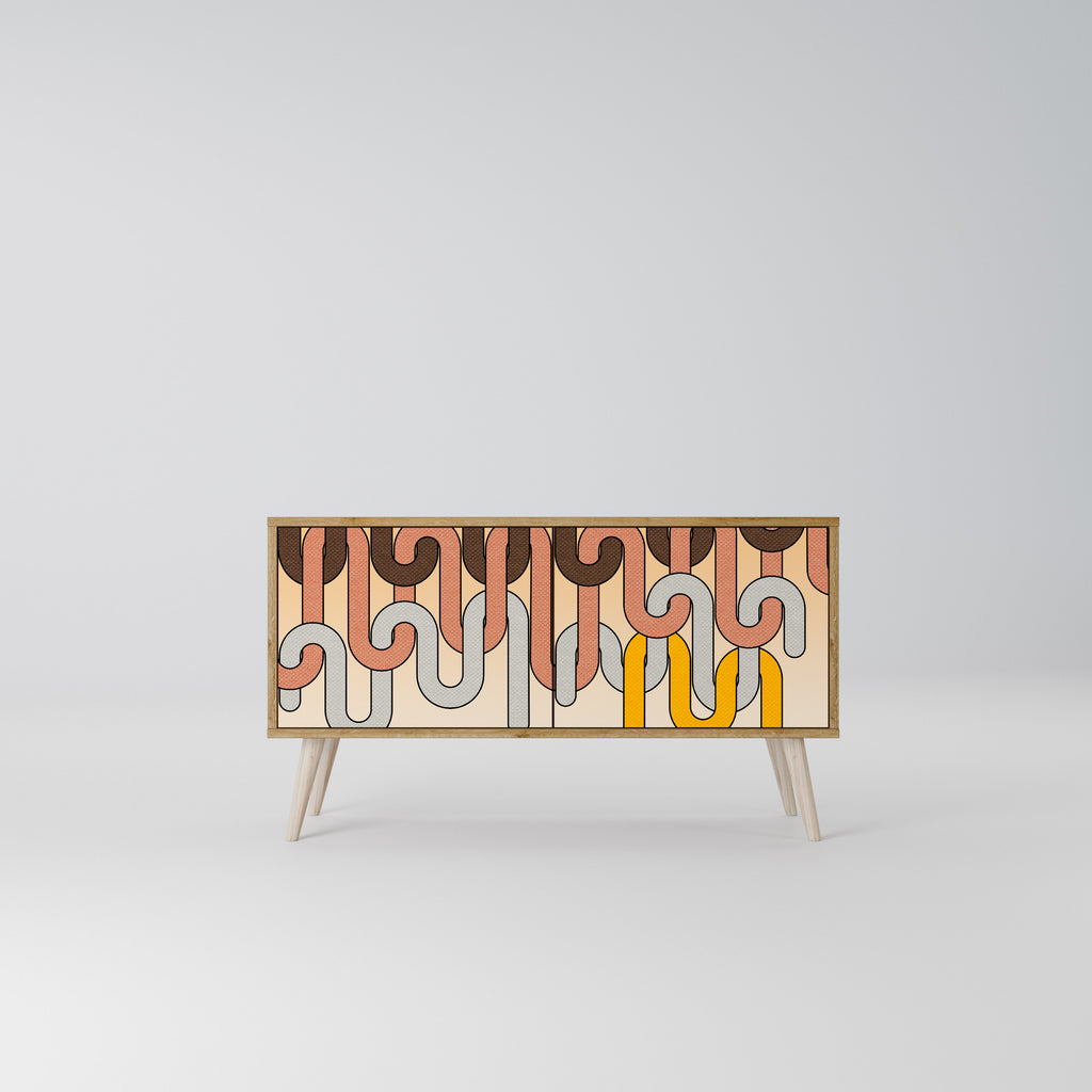 COLORFUL STRINGS Kompaktes 2-türiges TV-Lowboard