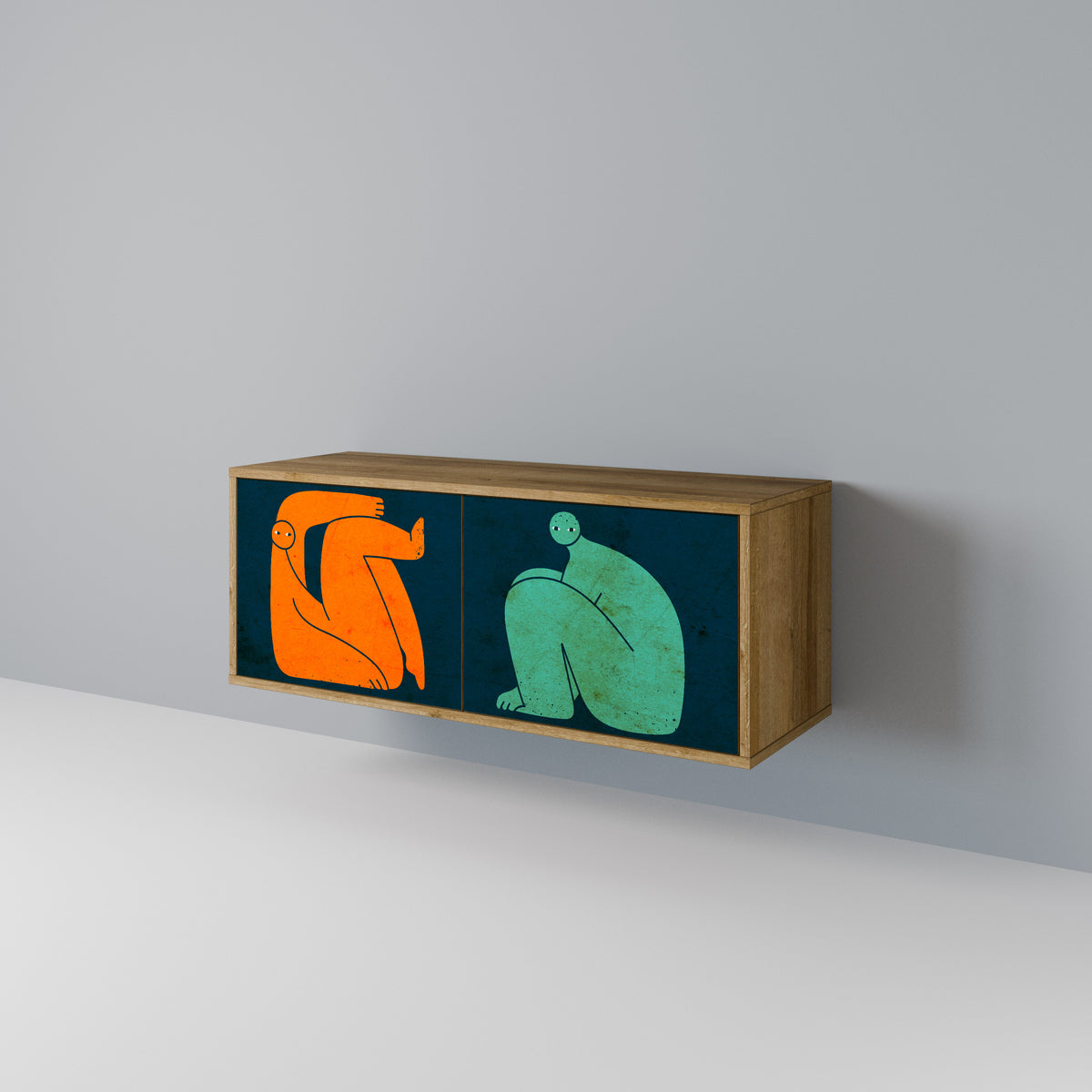 TOGETHER BUT SEPARATELY Kompaktes 2-türiges TV-Lowboard