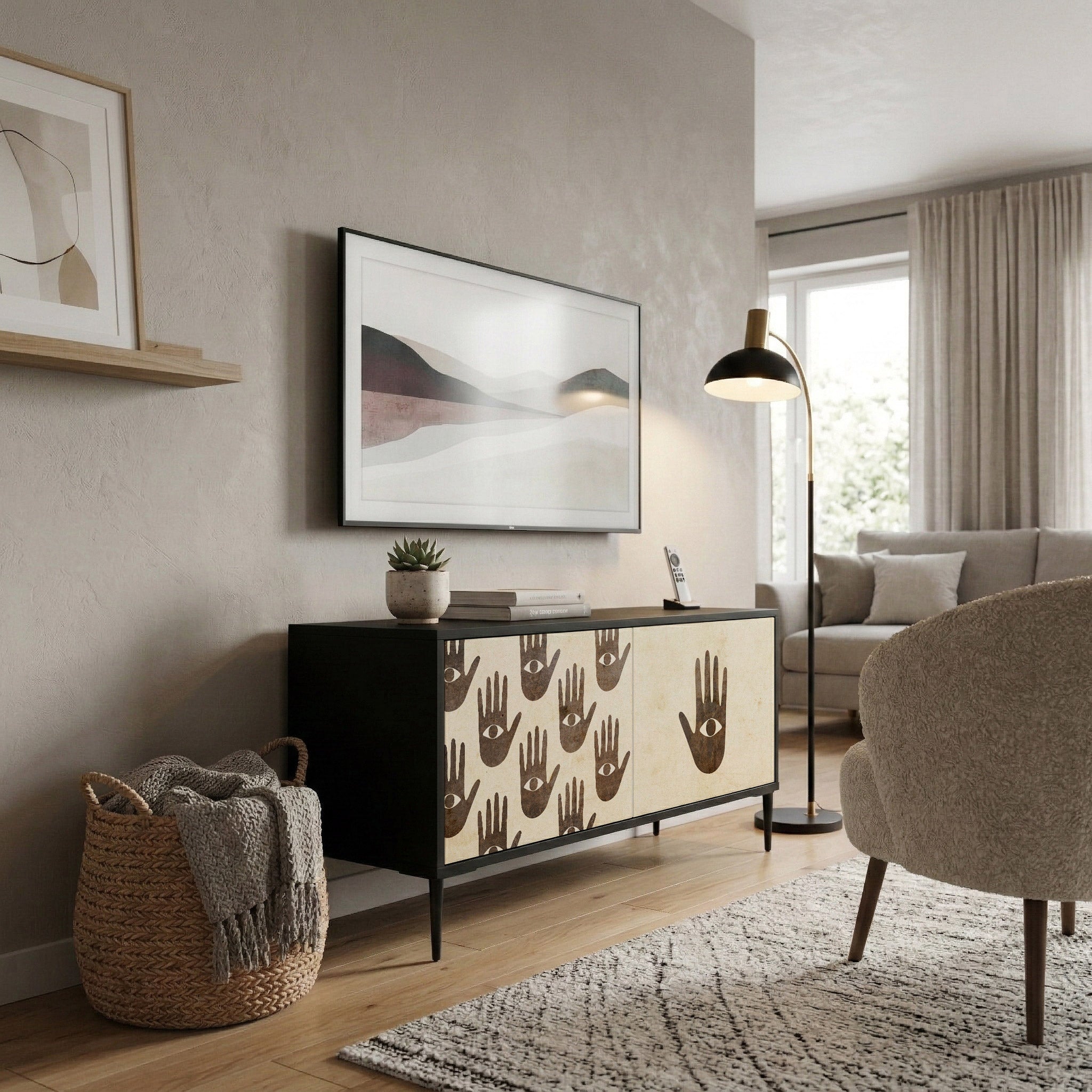 SEE MORE Kompaktes 2-türiges TV-Lowboard