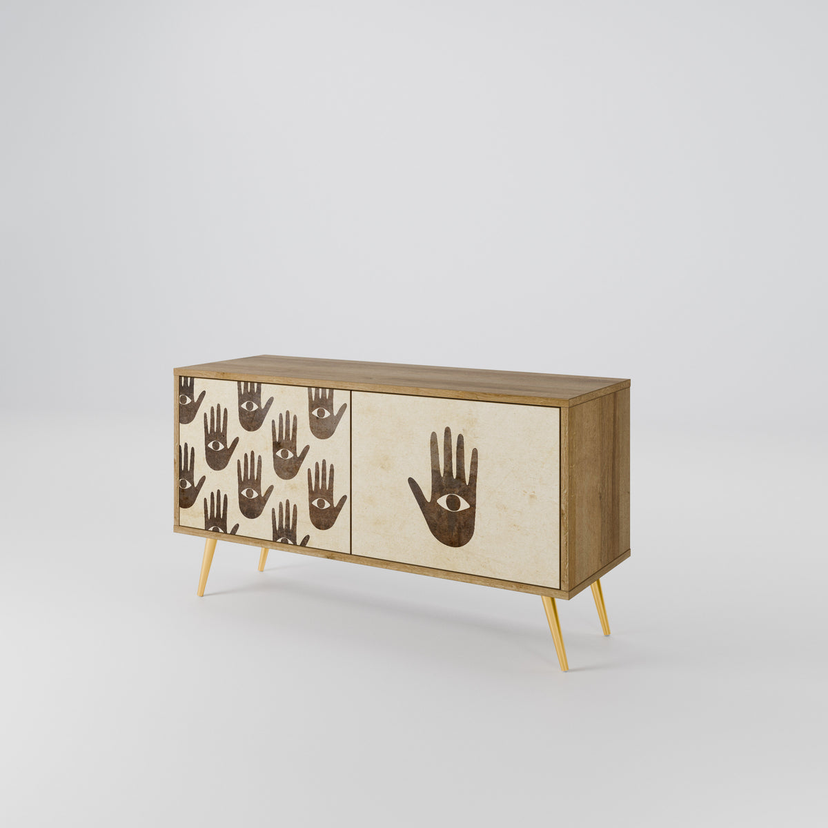 SEE MORE Compact 2-Door TV Cabinet