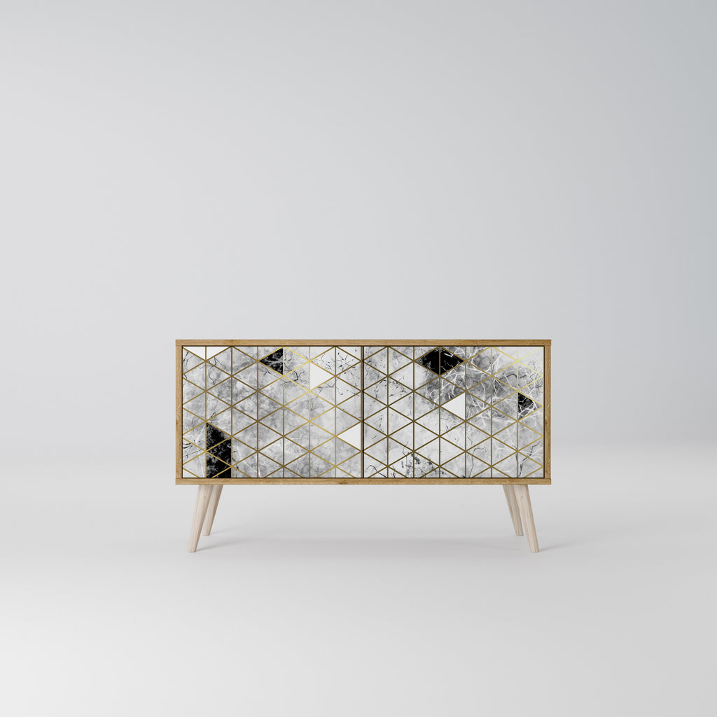 ASHEN ARIA Kompaktes 2-türiges TV-Lowboard