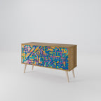 MEMORIES MAP Compact 2-Door TV Cabinet