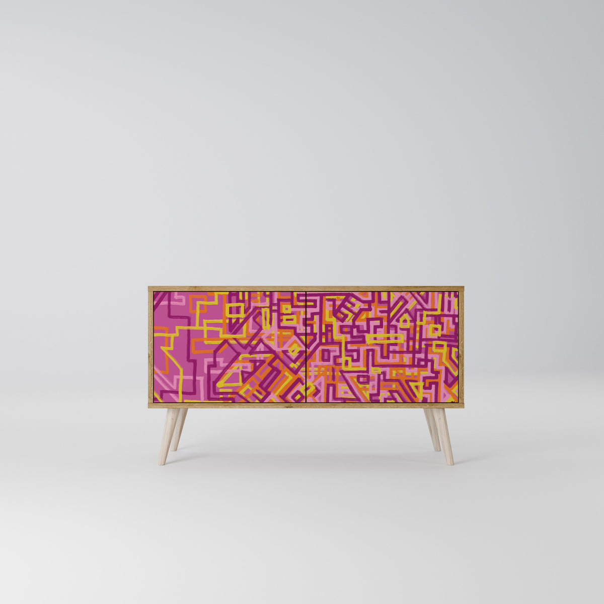 LOVELY MEMORIES Compact 2-Door TV Cabinet