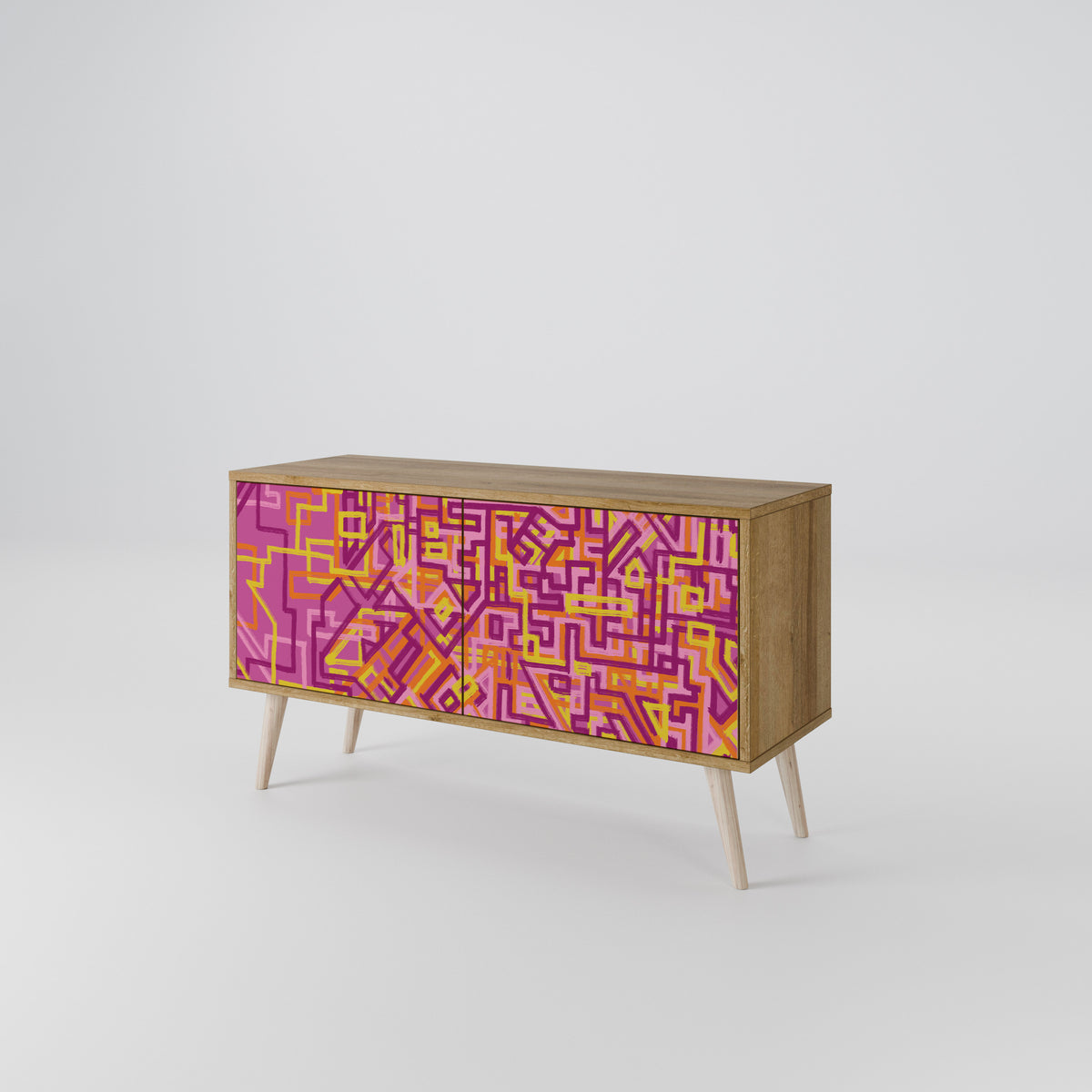 LOVELY MEMORIES Compact 2-Door TV Cabinet