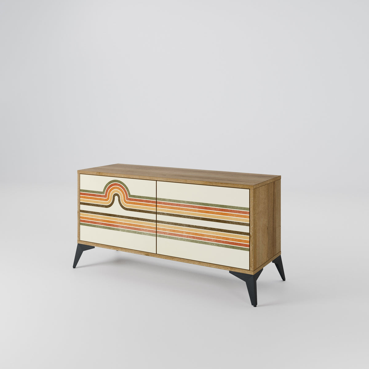 EXCEPTIONAL STREAM Compact 2-Door TV Cabinet