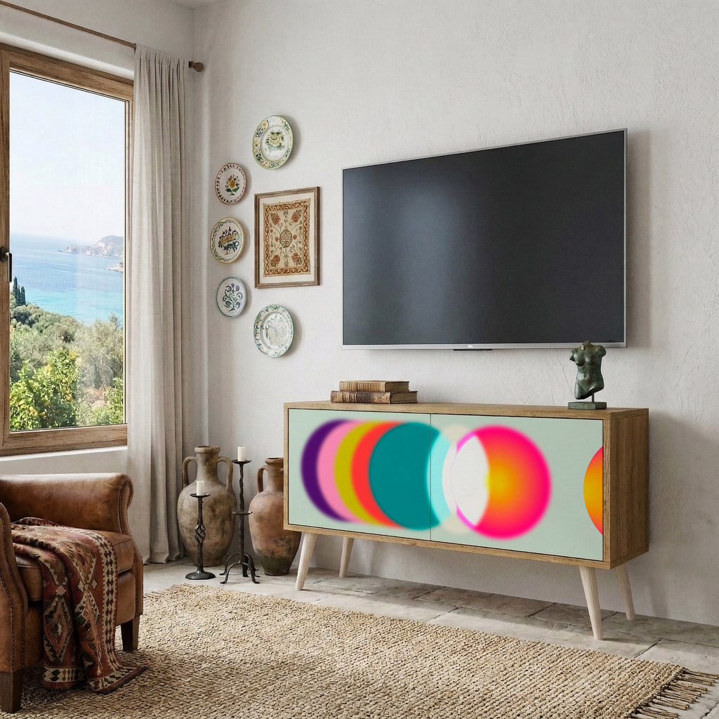 SYMPHONY OF COLORS Kompaktes 2-türiges TV-Lowboard