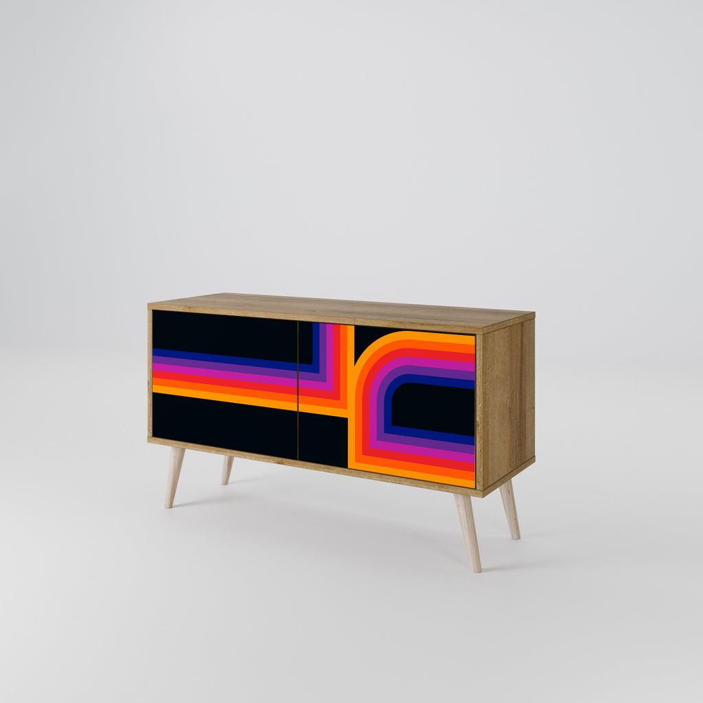 BLINDED BY THE LIGHTS Kompaktes 2-türiges TV-Lowboard