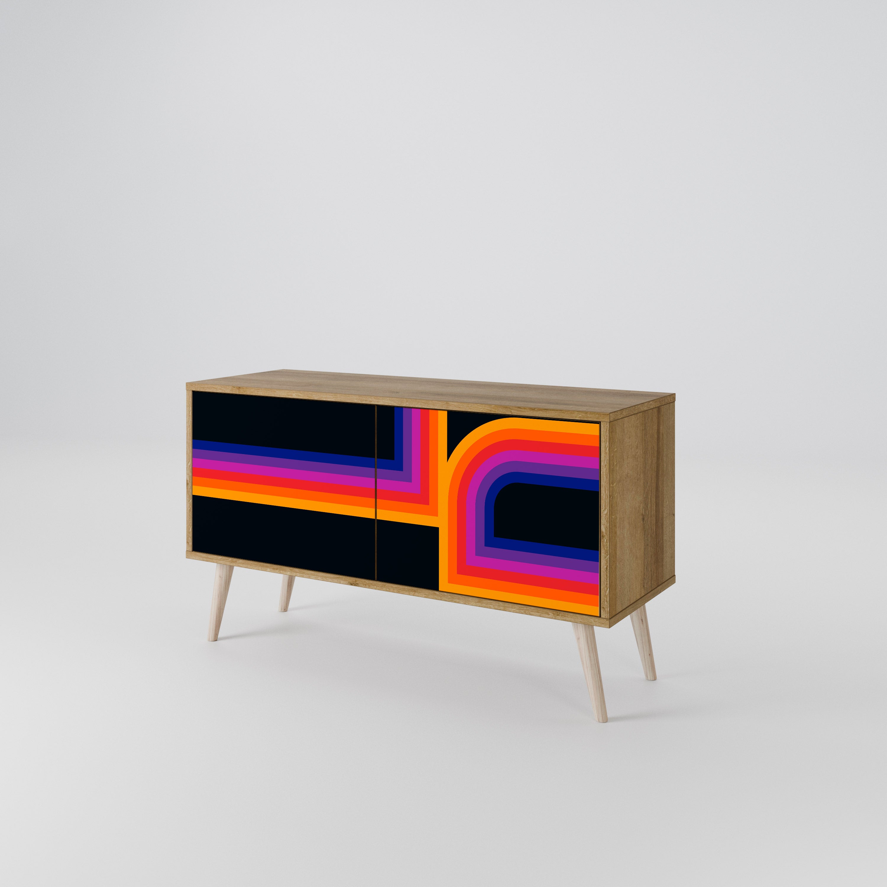 BLINDED BY THE LIGHTS Kompaktes 2-türiges TV-Lowboard