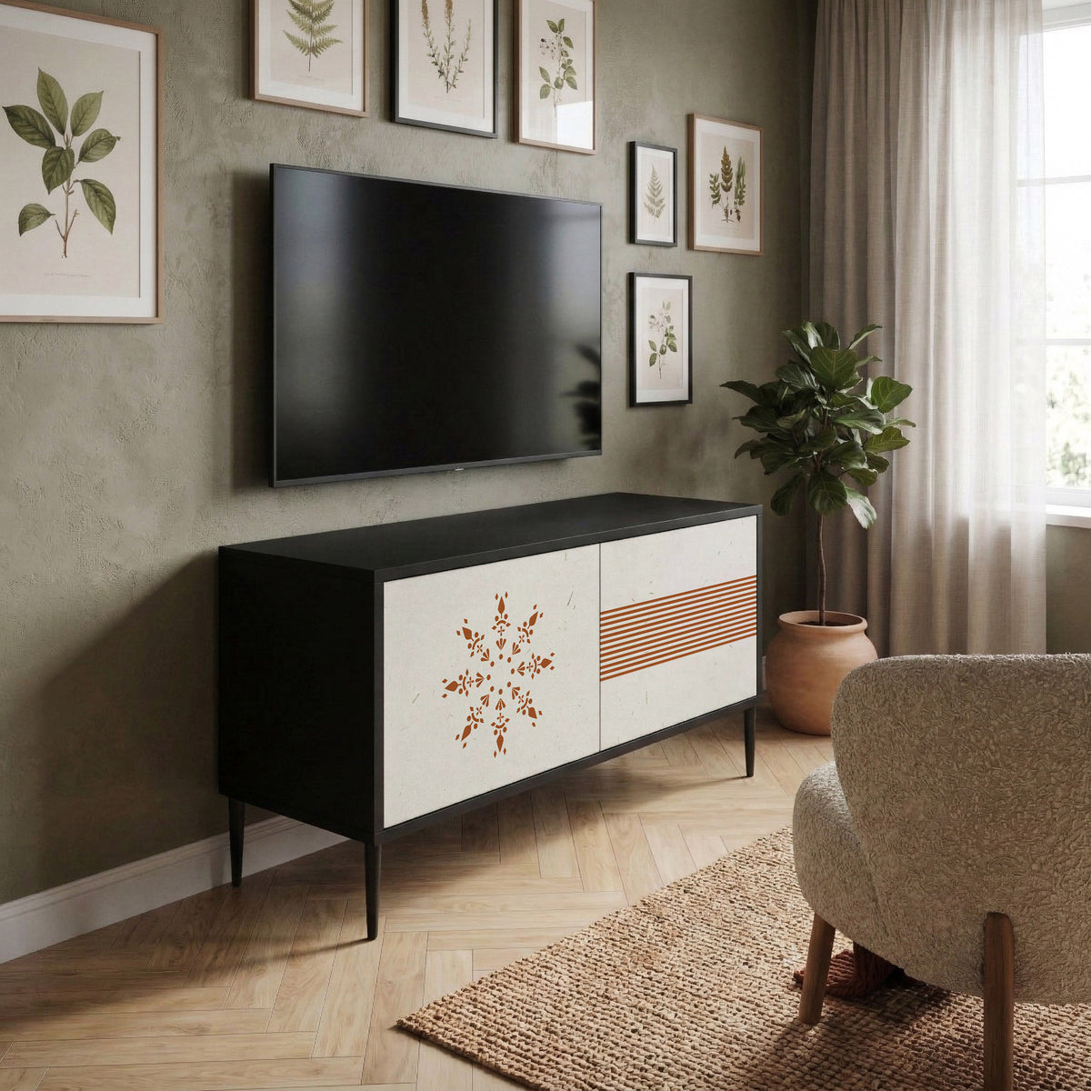 DAILY HARMONY Kompaktes 2-türiges TV-Lowboard