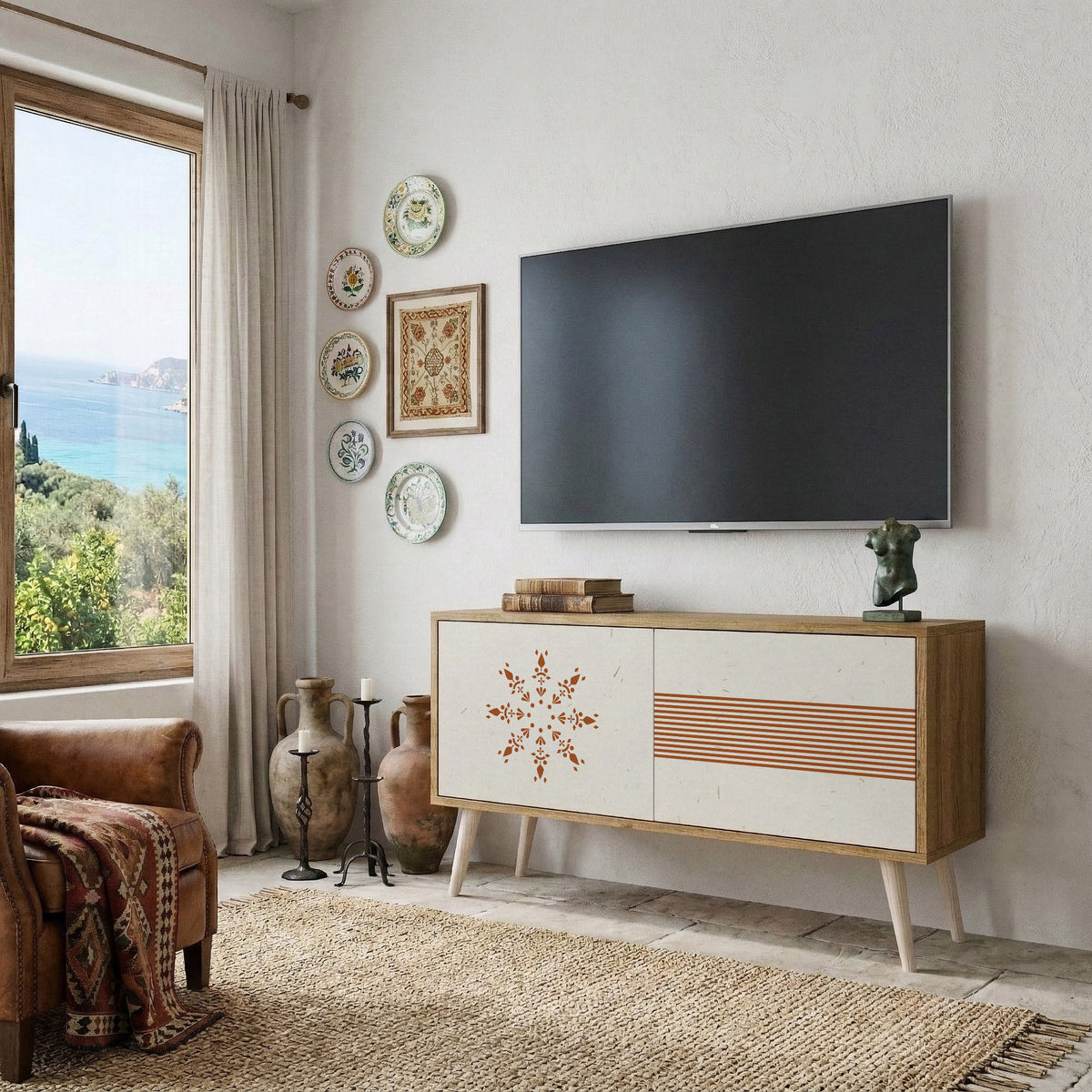 DAILY HARMONY Kompaktes 2-türiges TV-Lowboard