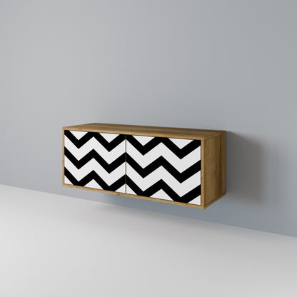 CLASSIC ZIG ZAG Kompaktes 2-türiges TV-Lowboard