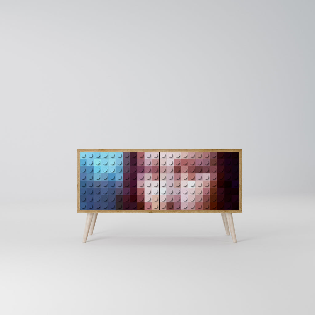 CONSTRUCTIVE ART Kompaktes 2-türiges TV-Lowboard