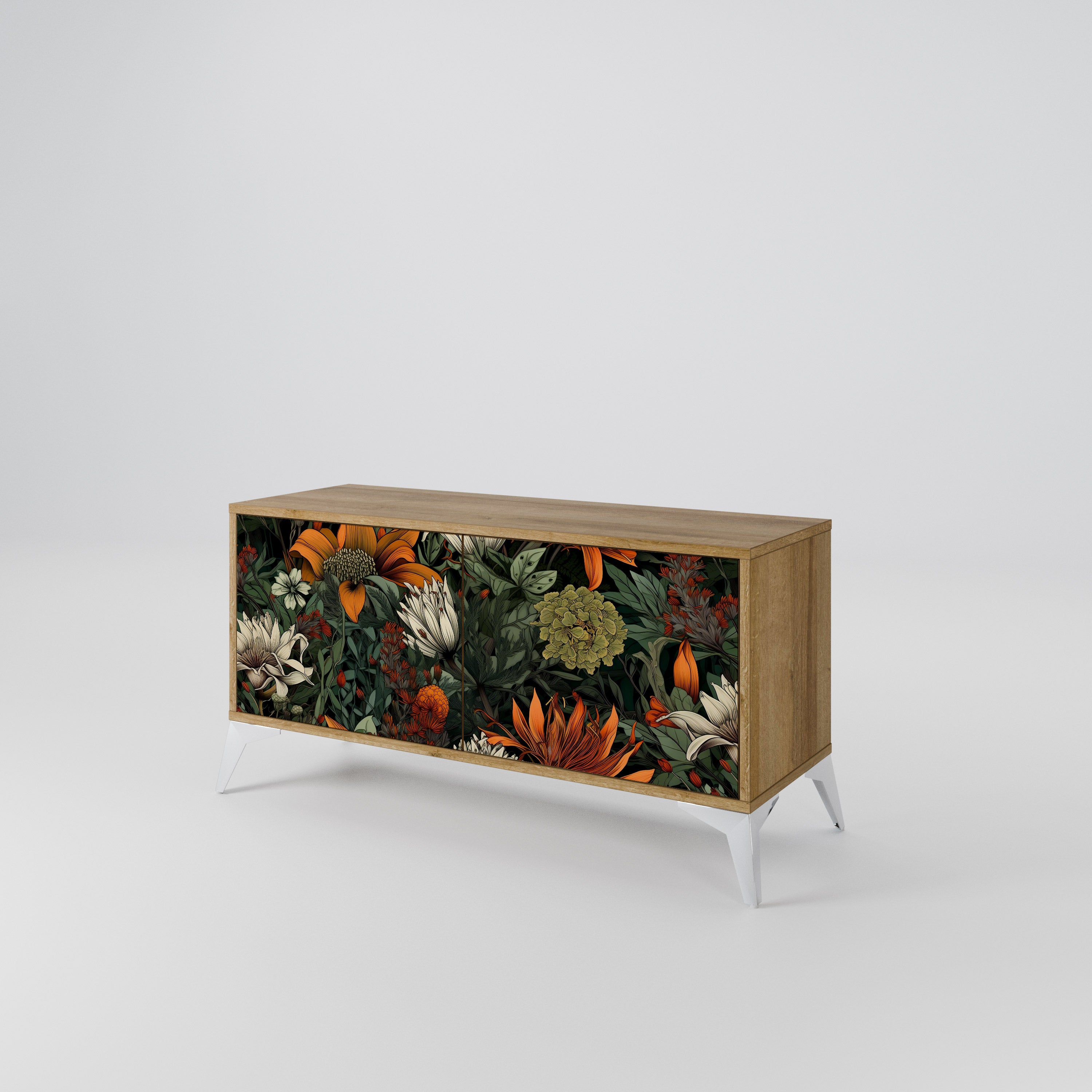 MIDNIGHT SPROUT Kompaktes 2-türiges TV-Lowboard