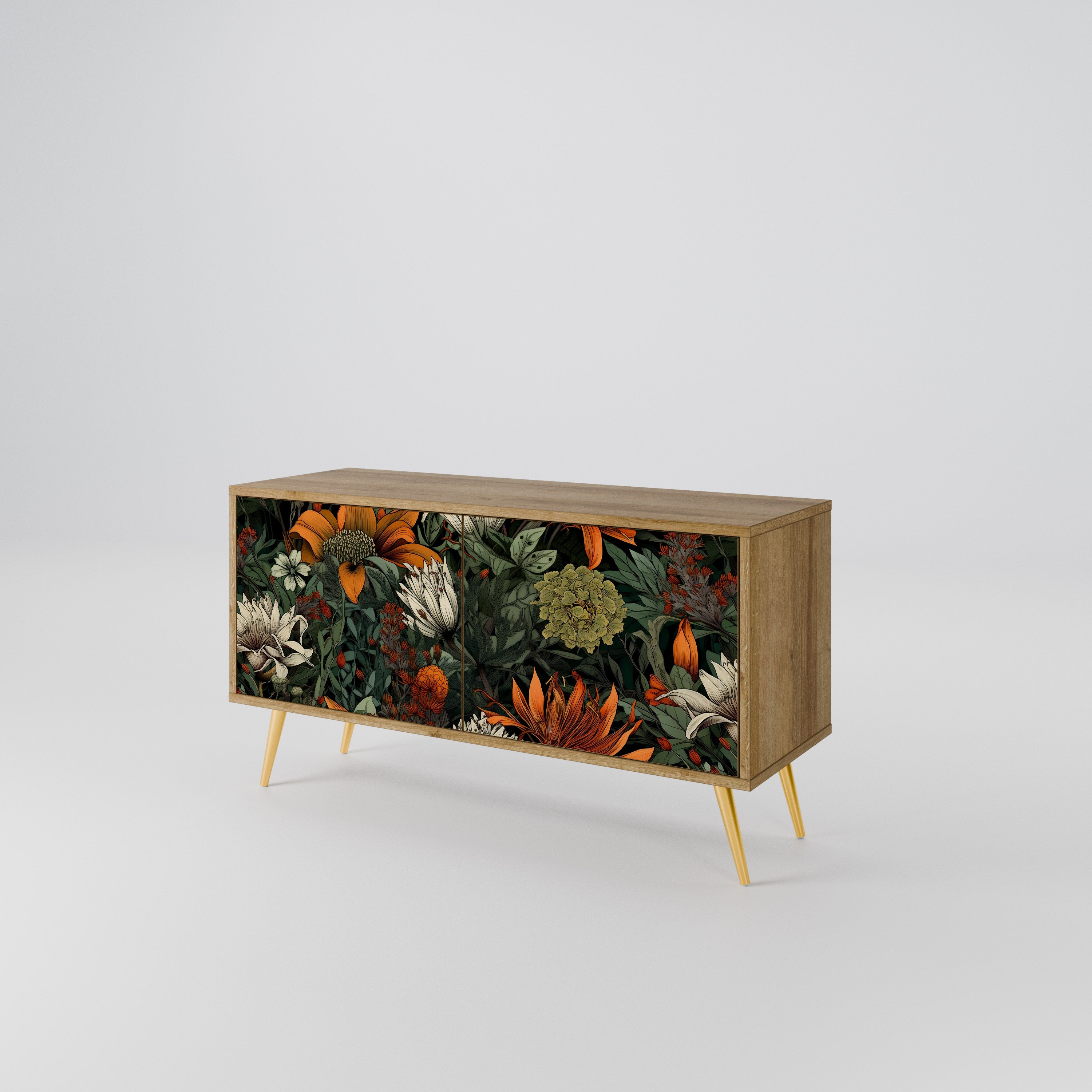 MIDNIGHT SPROUT Kompaktes 2-türiges TV-Lowboard