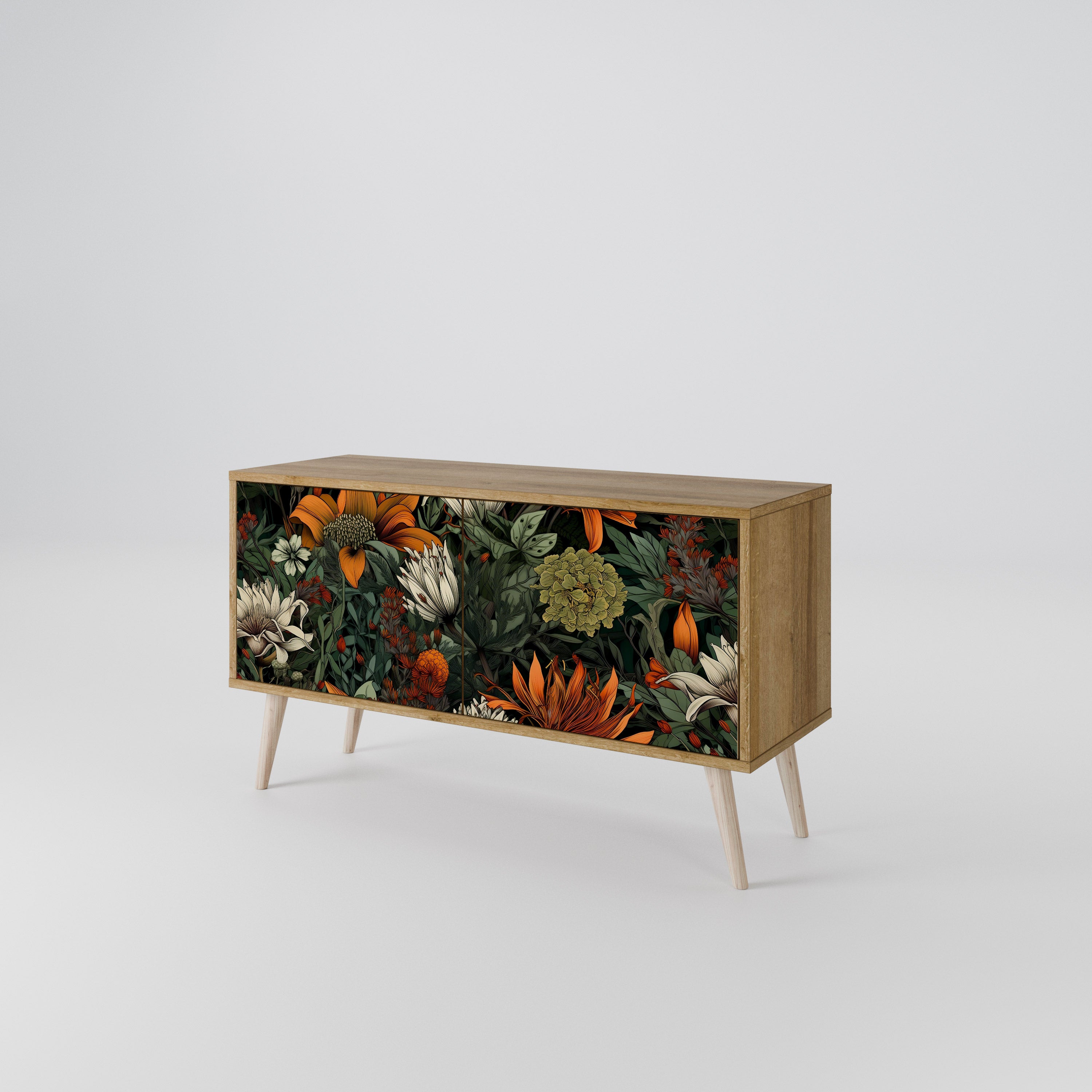 MIDNIGHT SPROUT Kompaktes 2-türiges TV-Lowboard