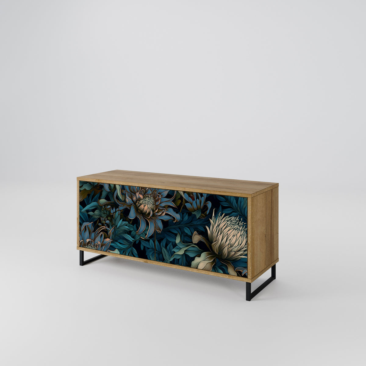 TWILIGHT BLOOM Compact 2-Door TV Cabinet