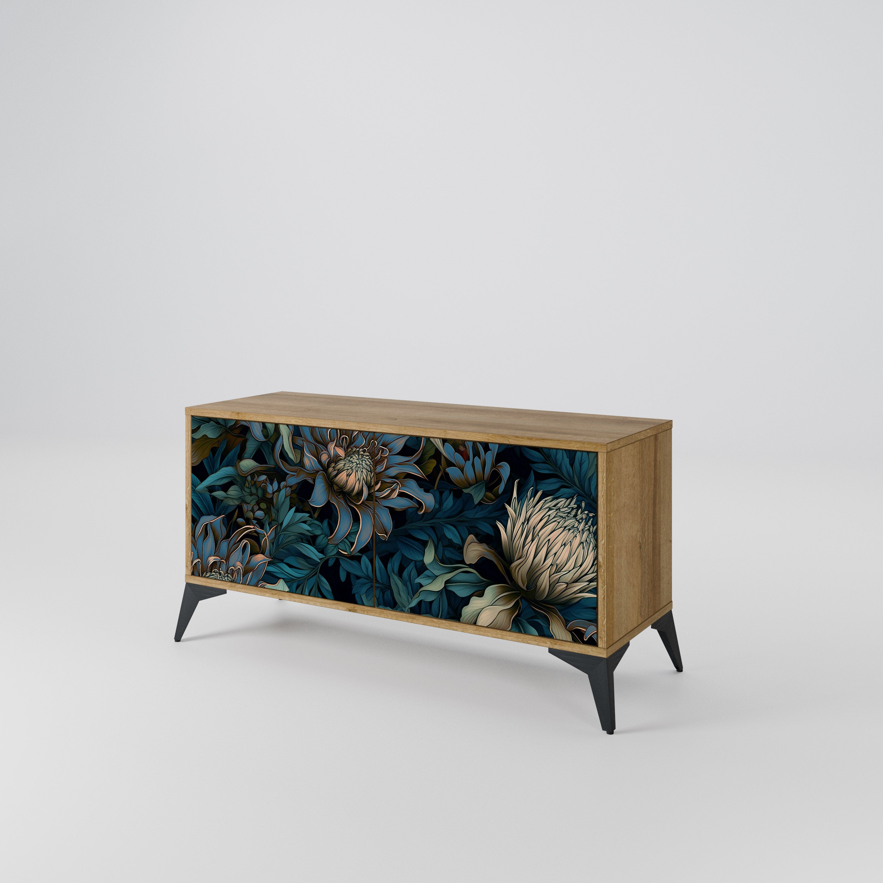 TWILIGHT BLOOM Kompaktes 2-türiges TV-Lowboard