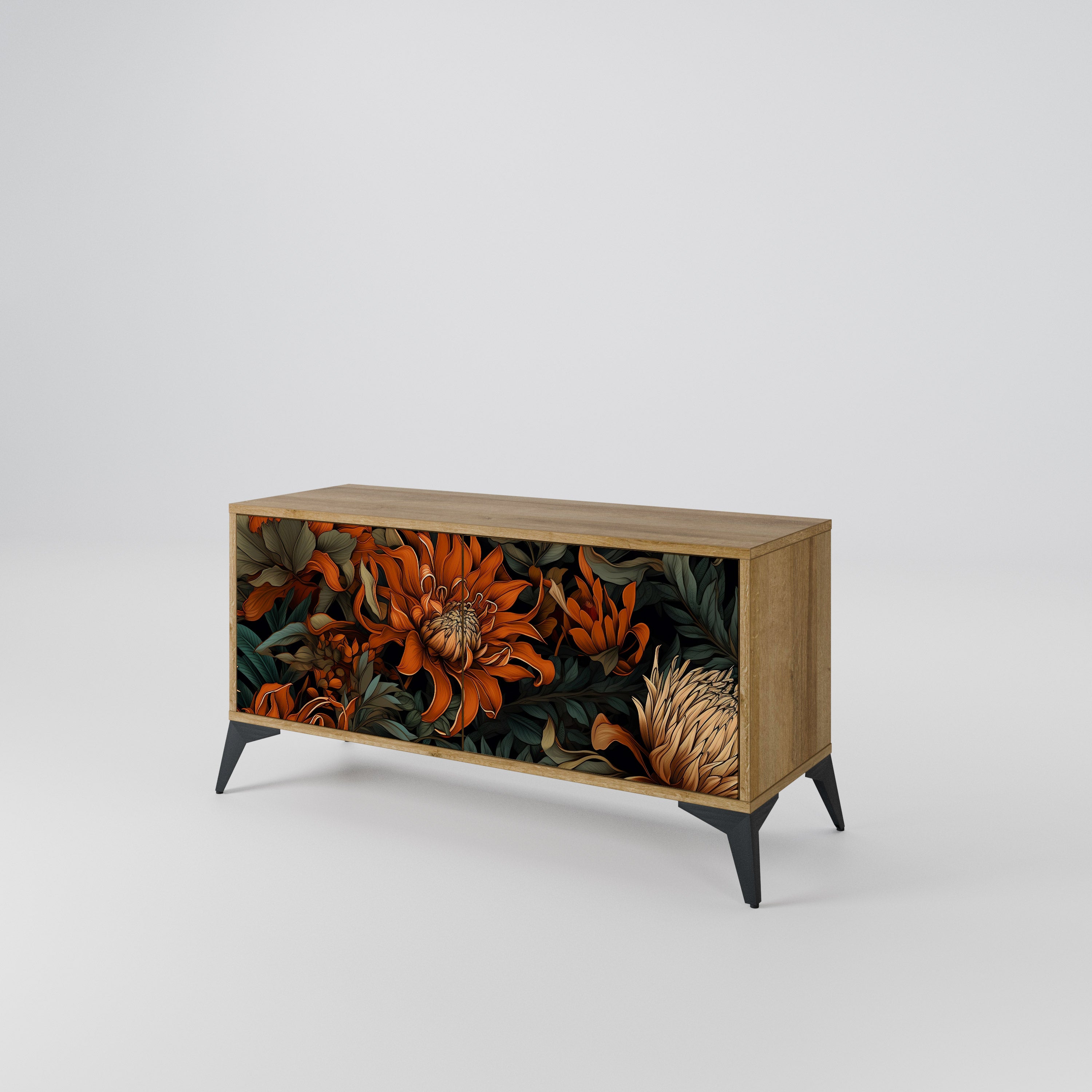 DAWN BLOOM Kompaktes 2-türiges TV-Lowboard