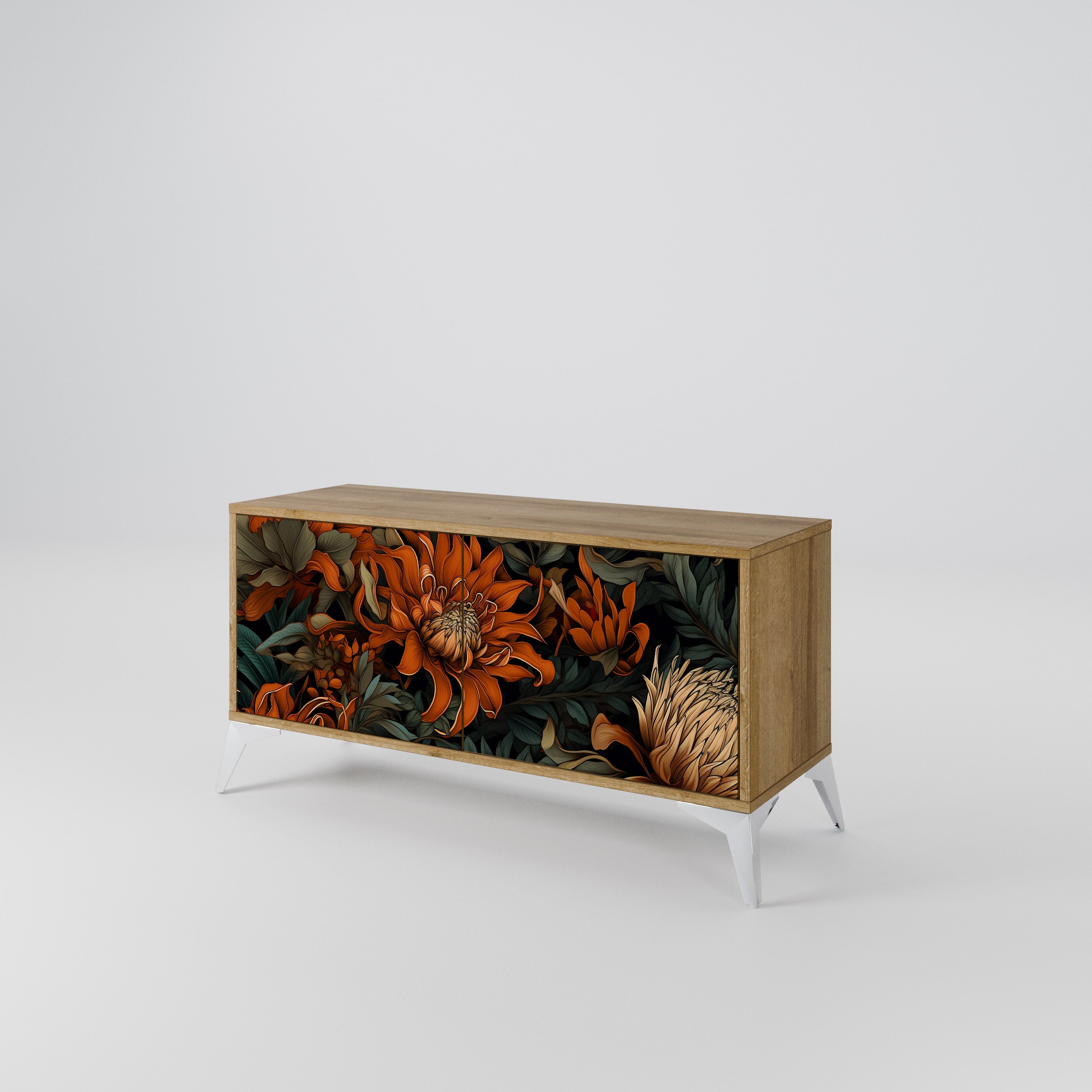 DAWN BLOOM Kompaktes 2-türiges TV-Lowboard