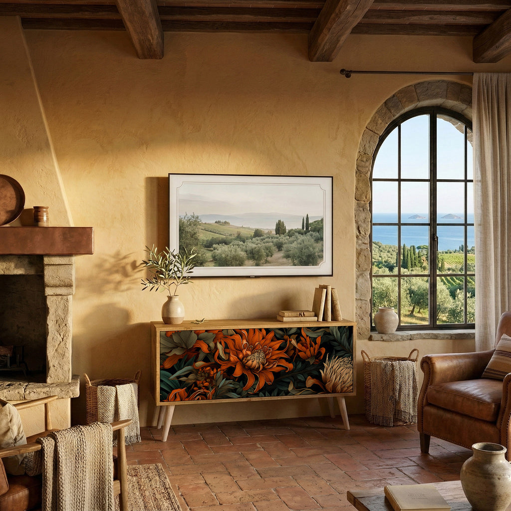 DAWN BLOOM Compact 2-Door TV Cabinet