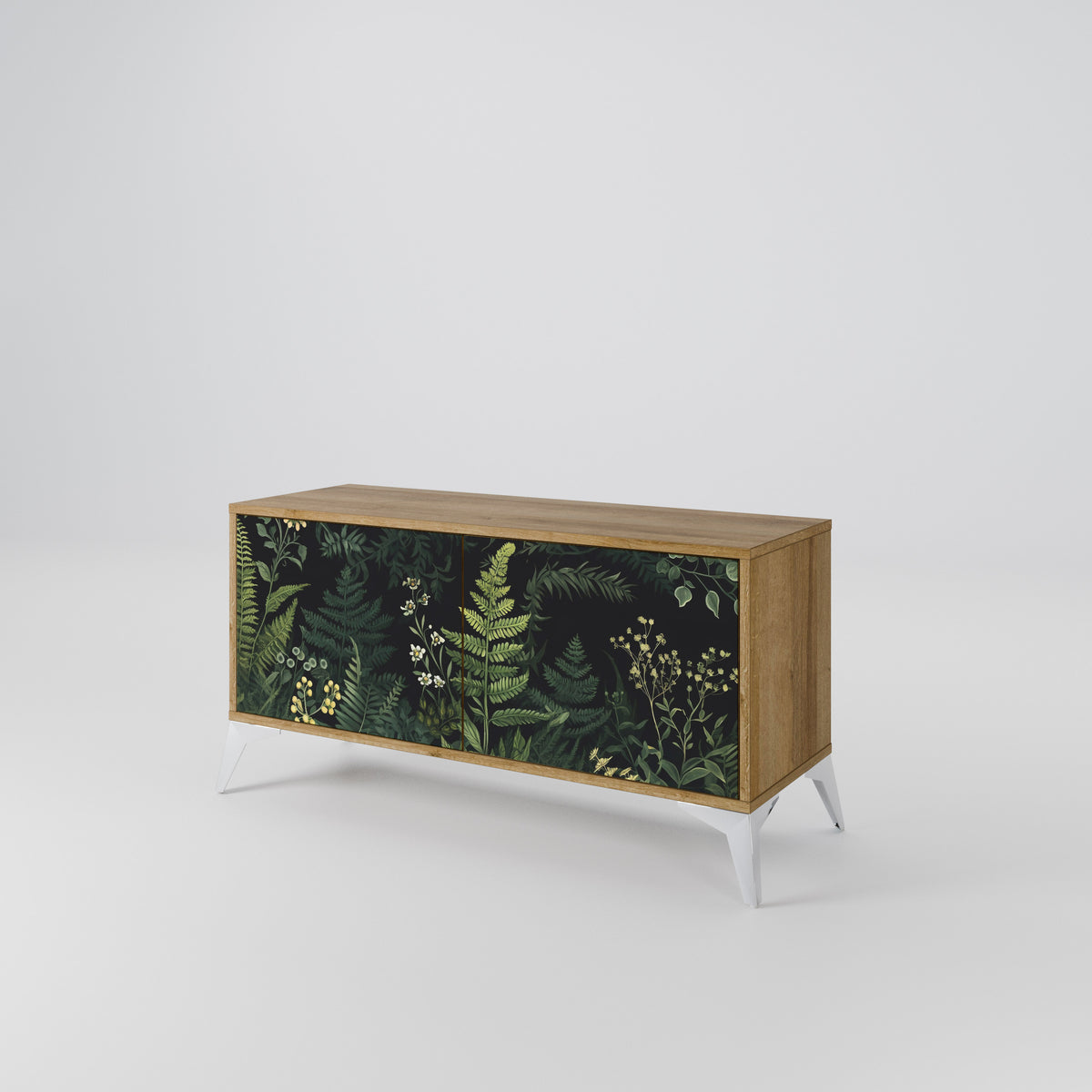 FERN FLOWERS Kompaktes 2-türiges TV-Lowboard