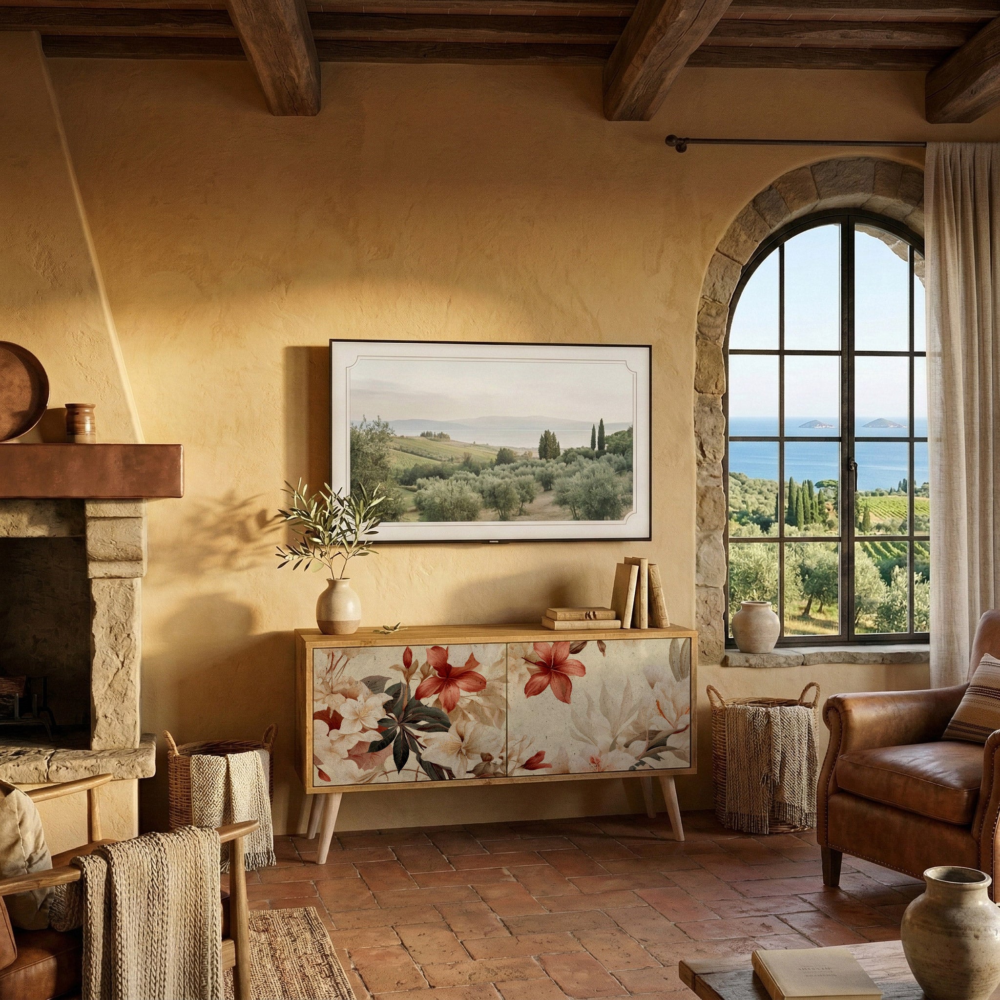 PETAL HARMONY Kompaktes 2-türiges TV-Lowboard