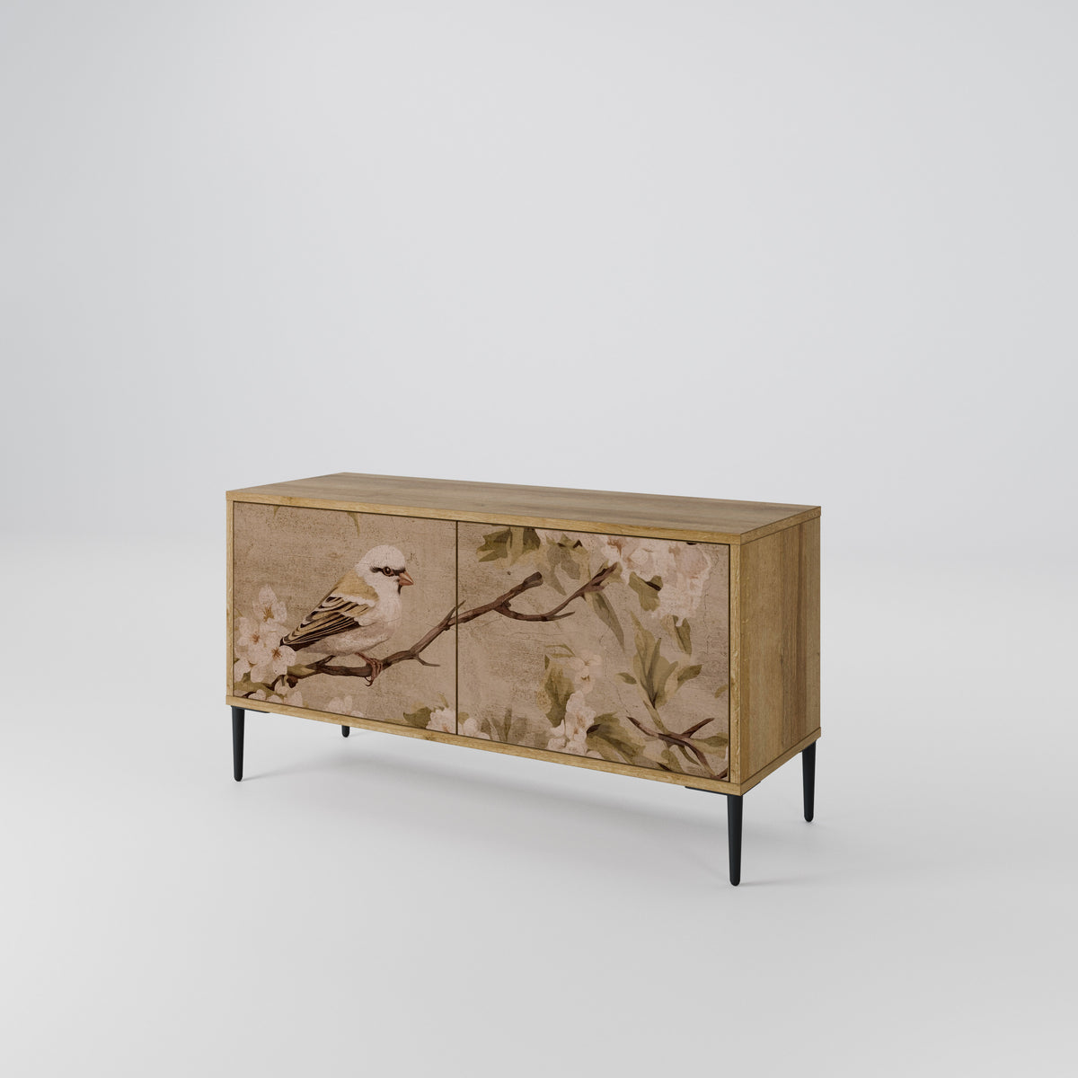 PETAL DISTINGUISH Compact 2-Door TV Cabinet