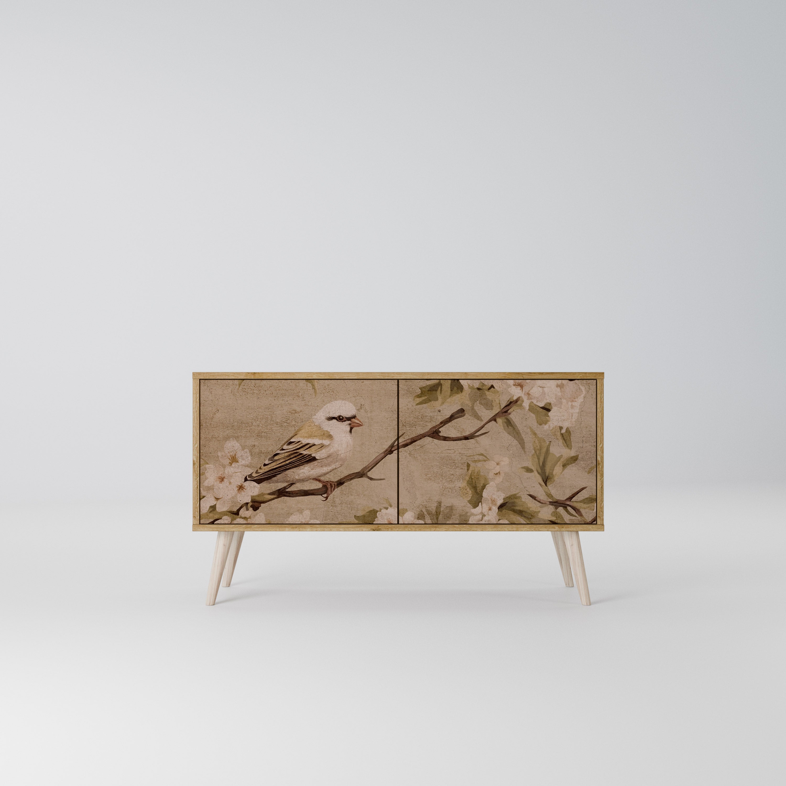 PETAL DISTINGUISH Kompaktes 2-türiges TV-Lowboard